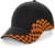 5-panelová šiltovka "Grand Prix" - Beechfield, farba - black/orange, veľkosť - Onesize