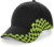 5-panelová šiltovka "Grand Prix" - Beechfield, farba - black/lime green, veľkosť - Onesize