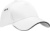 5-panelová šiltovka Sandwich - Beechfield, farba - white/black, veľkosť - Onesize