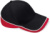 5-panelová tímová šiltovka pre pretekárov - Beechfield, farba - black/classic red/white, veľkosť - Onesize
