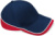 5-panelová tímová šiltovka pre pretekárov - Beechfield, farba - french navy/classic red/white, veľkosť - Onesize