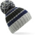 Pletená čiapka s pruhmi "Hygge" - Beechfield, farba - blue steel, veľkosť - Onesize