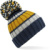 Pletená čiapka s pruhmi "Hygge" - Beechfield, farba - dijon blue, veľkosť - Onesize