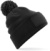 Pletená čiapka Snowstar® - Beechfield, farba - black/graphite grey, veľkosť - Onesize