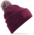Pletená čiapka Snowstar® - Beechfield, farba - burgundy/off white, veľkosť - Onesize