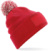 Pletená čiapka Snowstar® - Beechfield, farba - classic red/off white, veľkosť - Onesize