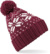 Čiapka Snowstar® s nórskym vzorom - Beechfield, farba - burgundy/white, veľkosť - Onesize