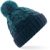 Pletená čiapka "Ombré" - Beechfield, farba - teal/french navy, veľkosť - Onesize