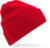 Pletená čiapka z biobavlny - Beechfield, farba - classic red, veľkosť - Onesize