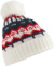 Pletená čiapka s brmbolcom "Retro Ski" - Beechfield, farba - white out, veľkosť - Onesize
