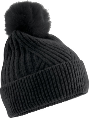 Pletená čiapka s brmbolcom "Snow Luxe"