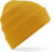 Pletená bio čiapka s vafľovým vzorom - Beechfield, farba - mustard, veľkosť - Onesize