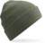 Pletená bio čiapka s vafľovým vzorom - Beechfield, farba - olive green, veľkosť - Onesize