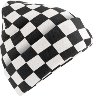 Pletená čiapka "Checkerboard"