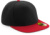 5-panelová šiltovka s rovným šiltom - Beechfield, farba - black/classic red, veľkosť - Onesize