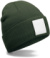 Šiltovka s nášivkou - Beechfield, farba - olive green/white, veľkosť - Onesize