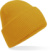 Pletená čiapka s vyhrnutým lemom "Recycled" - Beechfield, farba - mustard, veľkosť - Onesize