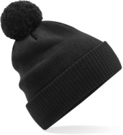 Pletená bio čiapka s brmbolcom "Snowstar®"