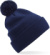Pletená bio čiapka s brmbolcom "Snowstar®" - Beechfield, farba - oxford navy, veľkosť - Onesize