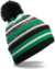 Pletená čiapka s pruhmi "Fan" - Beechfield, farba - black/kelly green/white, veľkosť - Onesize