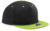 5-panelová kontrastná šiltovka Snapback - Beechfield, farba - black/lime green, veľkosť - Onesize