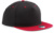 5-panelová kontrastná šiltovka Snapback - Beechfield, farba - black/classic red, veľkosť - Onesize