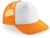 Detská 5-panelová šiltovka so sieťkou - Beechfield, farba - orange/white, veľkosť - Onesize