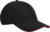 5-panelová šiltovka EarthAware® so sendvičovým šiltom - Beechfield, farba - black/classic red, veľkosť - Onesize