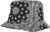 Klobúk s potlačou bandana - Flexfit, farba - black/white, veľkosť - Onesize