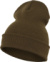 Dlhá pletená čiapka - Flexfit, farba - olive, veľkosť - Onesize