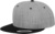 6-panelová šiltovka Snapback - Flexfit, farba - heather grey/black, veľkosť - Onesize