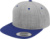 6-panelová šiltovka Snapback - Flexfit, farba - heather grey/royal, veľkosť - Onesize