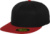 6-panelová šiltovka Premium 210 Fitted - Flexfit, farba - black/red, veľkosť - S/M