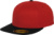 6-panelová šiltovka Premium 210 Fitted - Flexfit, farba - red/black, veľkosť - L/XL