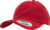 6-panelová bavlnená keprová šiltovka - Flexfit, farba - red, veľkosť - Onesize