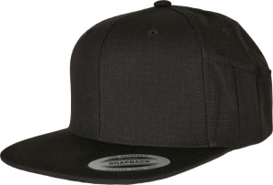 6-panelová snapback šiltovka s držiakom na pero