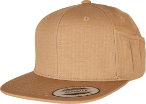 6-panelová snapback šiltovka s držiakom na pero