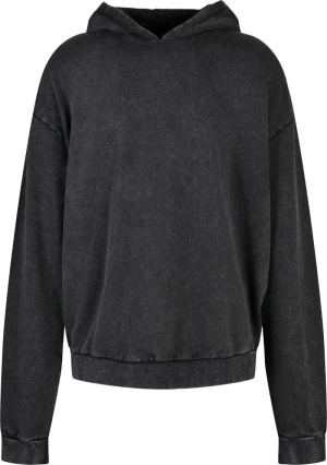 Pánska mikina s kapucňou oversize strihu „Acid Wash“