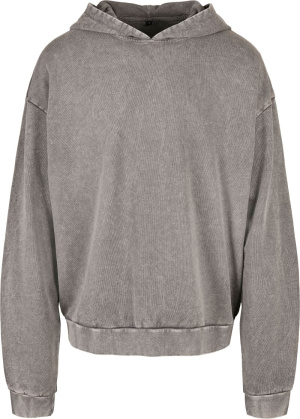 Pánska mikina s kapucňou oversize strihu „Acid Wash“