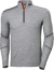 Funkčné tričko s 1/4 zipsom LIFA Merino - Helly Hansen, farba - grey melange, veľkosť - XXL