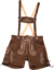 Dámske kožené šortky - Scotler Sports, farba - dark brown, veľkosť - XS