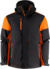 Pánska zimná softshellová bunda - Printer, farba - black/orange, veľkosť - 5XL