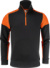 Mikina so štvrťzipom - Printer, farba - black/orange, veľkosť - M