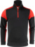 Mikina so štvrťzipom - Printer, farba - black/red, veľkosť - S