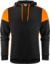 Mikina s kapucňou - Printer, farba - black/orange, veľkosť - XS