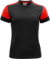 Dámske tričko z ťažkej bavlny - Printer, farba - black/red, veľkosť - L
