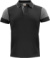 Pánske pique polo tričko z ťažkej bavlny - Printer, farba - black/anthracite, veľkosť - 4XL