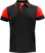 Pánske pique polo tričko z ťažkej bavlny - Printer, farba - black/red, veľkosť - XXL