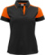 Dámske polo tričko z ťažkej piqué bavlny - Printer, farba - black/orange, veľkosť - XS
