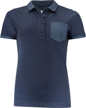 Dámske dvojfarebné piqué polo tričko z hrubej bavlny "Two-Tone"